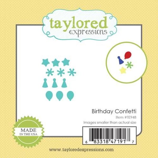 Taylored Expressions Birthday Confetti Die (TE948)