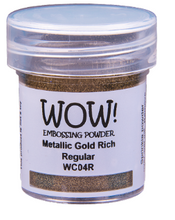 Load image into Gallery viewer, WOW! Embossing Powder Metallic Gold Rich Regular (WC04R)