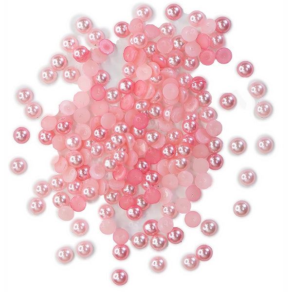 BGM Half Pearlz Embellishments Pink Champagne (HPZ101)