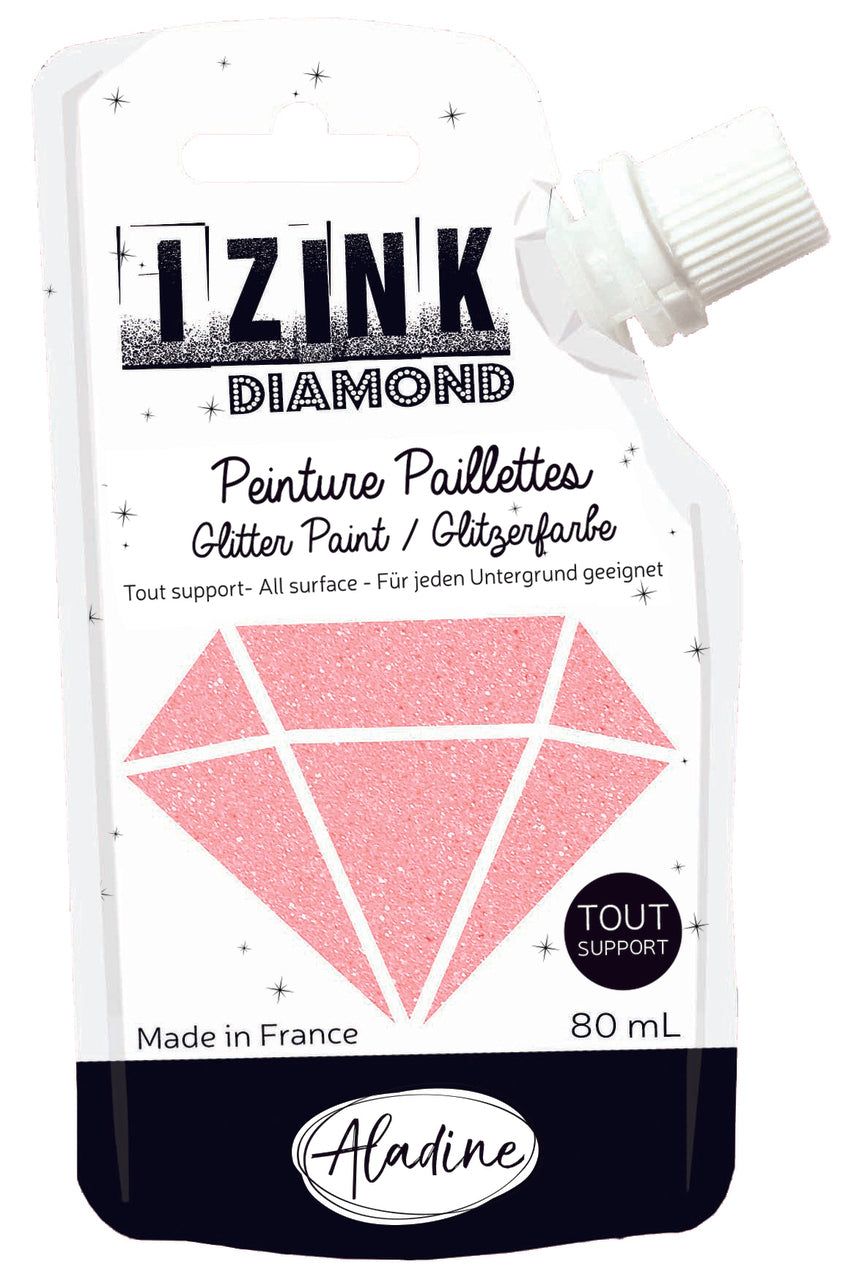Aladine Izink Diamond Glitter Paint Rose Poudre (80828)