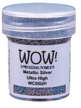 Load image into Gallery viewer, WOW! Embossing Powder Metallic Silver Ultra High (WC05UH)