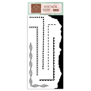 Stamperia Stencil Create Happiness Border Stencil by Vicky Papaioannou (KTSTDL62)