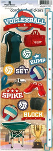 Paper House Productions Cardstock Stickers Volleyball (STCX-0175)