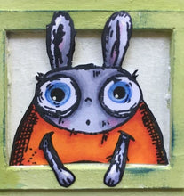 Load image into Gallery viewer, PaperArtsy Rubber Stamp Zinis Bunny designed by ElenaZinski Art (ZN11)

