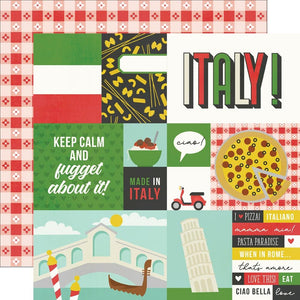 Simple Stories  12x12 Scrapbook Paper Say Cheese Italy (22481)