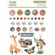 Simple Stories Simple Vintage Woodlands Brads (24731)