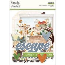 Load image into Gallery viewer, Simple Stories Simple Vintage Woodlands Bits n Pieces Big Bits 21/Pkg (24724)
