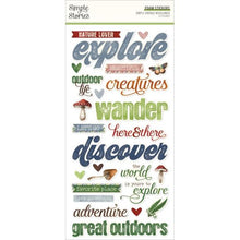 Load image into Gallery viewer, Simple Stories Simple Vintage Woodlands Foam Stickers (24729)
