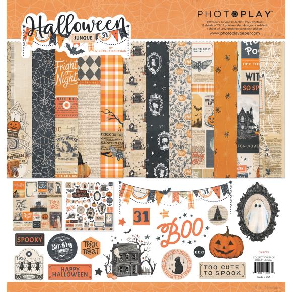 PhotoPlay Paper Halloween Junque Collection Paper Pack HAJ5077
