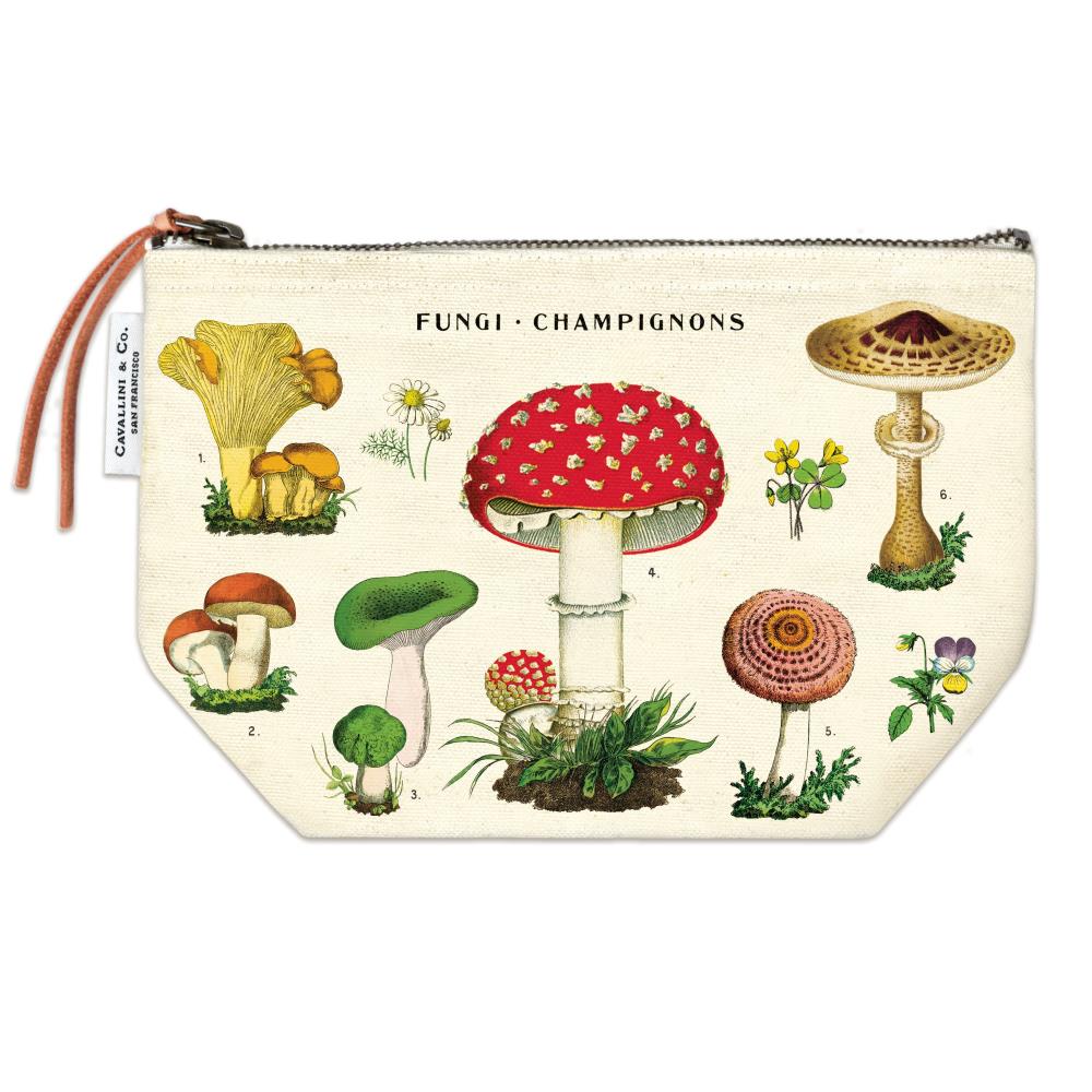 Cavallini & Co. Mushrooms Pouch / Pencil Case