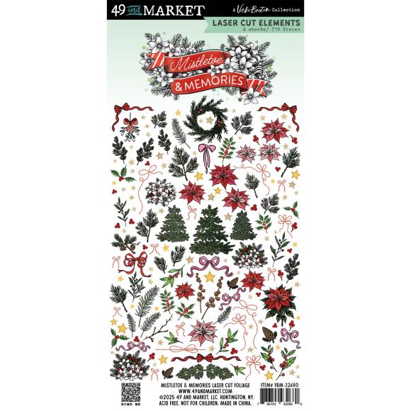 49 and Market Vicki Boutin Mistletoe and Memories Laser Cut Outs Foliage