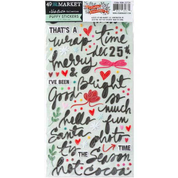 49 and Market Vicki Boutin Mistletoe and Memories Puffy Stickers