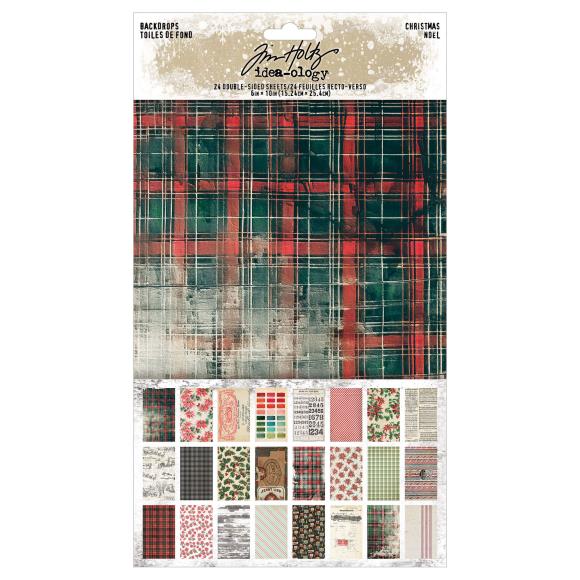 Tim Holtz idea-ology 2025 Christmas Backdrops (TH94443)