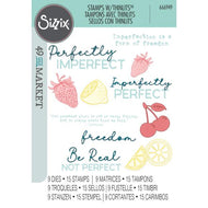 Sizzix 49 and Market Perfectly Imperfect Stamp and Die Set (666949)