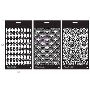 Prima Limited Edition Finnabair Stencil Set 6"x9" Decadent Walls