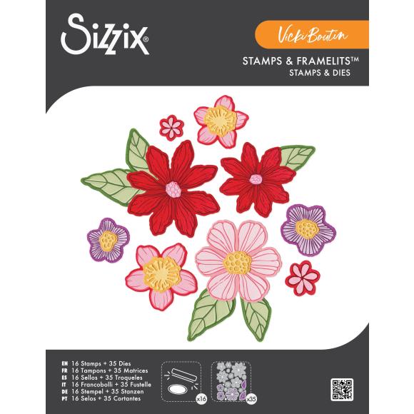Sizzix Vicki Boutin Framelits Floral Layers #1 (667074)