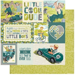 Authentique Paper Youngster Collection 12x12 Scrapbook Paper Youngster Six (YGN006)