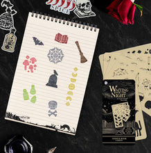 Load image into Gallery viewer, Waiting for the Night Stencil Book (5-Page) (Original Artwork)

