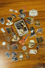 Load image into Gallery viewer, Sherlock's Cabinet Sticker Tin Box

