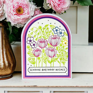 Spellbinders Paper Arts BetterPress Letterpress Registration Press Plates Blooming Garden (BP-002)