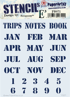 PaperArtsy Stencil Trip Notes Book by Scrapcosy (PS071)