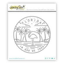 Load image into Gallery viewer, 50 States Circles - 2x2 Photopolymer Stamp Set - Florida
