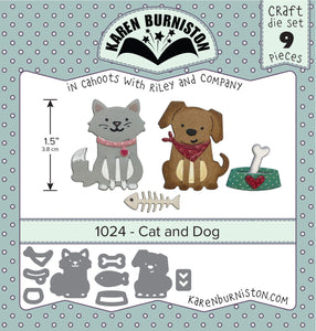 Karen Burniston Craft Die Set Cat and Dog (1024)
