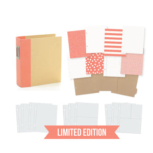 Simple Stories Limited Edition Sn@p! Binder Coral (10775)