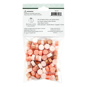 Spellbinders Paper Arts Sealed Collection Must-Have Wax Bead Mix Coral (WS-117)