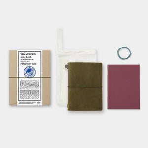 Traveler's Company Passport Size Leather Cover Olive (15343-006)