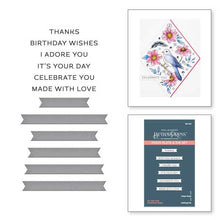 Load image into Gallery viewer, Spellbinders Paper Arts BetterPress Letterpress System Press Plate &amp; Die Set It&#39;s Your Day Sentiment Strips (BP-028)
