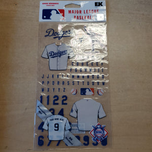 EK Success Major League Baseball Sticker Sheet Los Angeles Dodgers