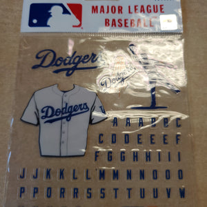 EK Success Major League Baseball Sticker Sheet Los Angeles Dodgers