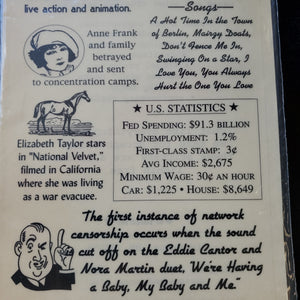 Timeless Moments Journaling Snippet Stickers 1944