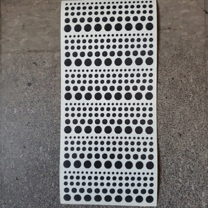 MAMBI Sticker Sheet Black Polka Dots (SR-128)