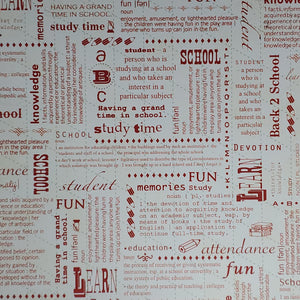 Adornit Carole's Creations School Academy Collection 12x12 Scrapbook Paper Education Defined
