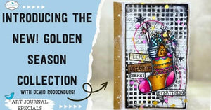 Elizabeth Craft Designs- Art Journal by Devid Roodenburg Golden Season Bundle plus FREE Gift