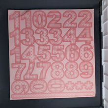 Load image into Gallery viewer, Pizzazzill Numbers &amp; Tags Pink
