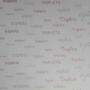Scrappin' Twins 12x12 Scrapbook Paper Triplets Pink (TWP-05)