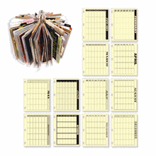 Load image into Gallery viewer, 7gypsies Calendar Photo Carousel 97% Complete Tags Monthly Cards (17783)
