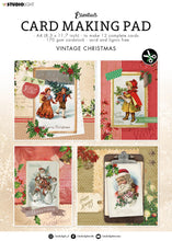 Load image into Gallery viewer, Studio Light Essentials Card Making Pad Vintage Christmas (SL-ES-CMP10)
