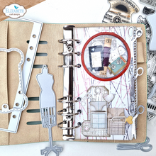 Load image into Gallery viewer, Elizabeth Craft Designs Die Set Planner Essentials Sidekick Essentials 26 Yarn Card w/ Scissors  (2028)
