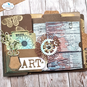 PRE-ORDER Elizabeth Craft Designs Art Journal Specials Back in Time Collection Ticket to Fly Free Die (2033)