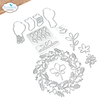 Load image into Gallery viewer, Elizabeth Craft Designs Splendid Season Collection Die Set Fall Wreath and Owl (2079)
