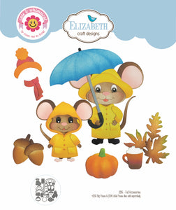 Elizabeth Craft Designs Meet the Mice  Fall Accessories (2206)