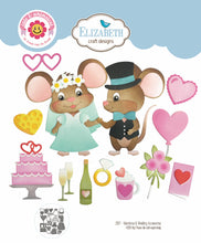 Load image into Gallery viewer, Elizabeth Craft Designs Meet the Mice  Valentines and Wedding Accessories (2207)
