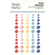 PREORDER - Simple Stories Simple Vintage Linen Market Enamel Dots (22733)