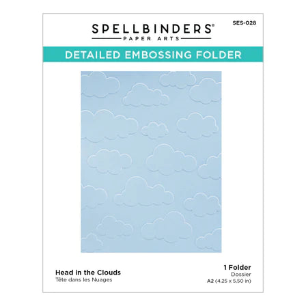 Spellbinders Paper Arts Detailed Embossing Folder Head in the Clouds (SES-028)