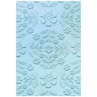 Sizzix Multi-Level Textured Impressions A5 Embossing Folder - Floral Damask by Eileen Hull (666765)
