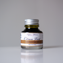 Load image into Gallery viewer, Papier Plume Classic Fountain Pen Inks 30ml: Citron Vert
